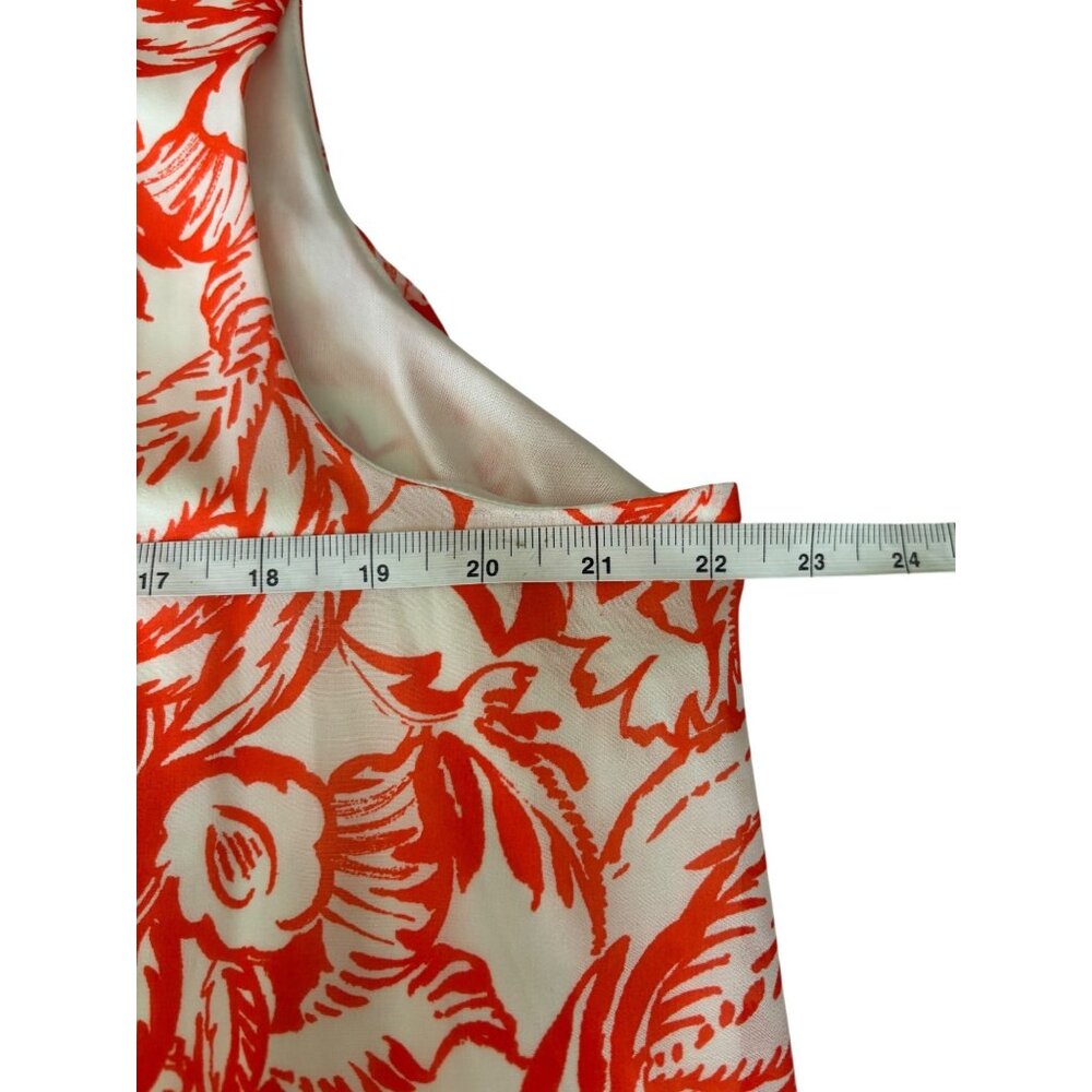 New Directions Women's Orange & White Tunic Top - Picture 5 of 6